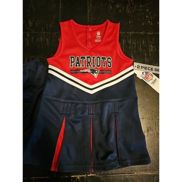 NFL New England Patriots Team Girls Size 2T Cheerleader Outfit New With Tags - Picture 4 of 10